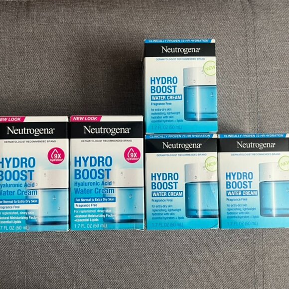 5-Pack Neutrogena Hydro Boost Water Cream Hyaluronic Acid - Picture 1 of 5